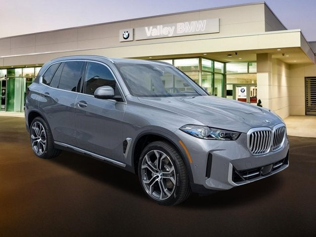 2026 BMW X5 xDrive40i in Skyscraper Grey Metallic — front three-quarter view