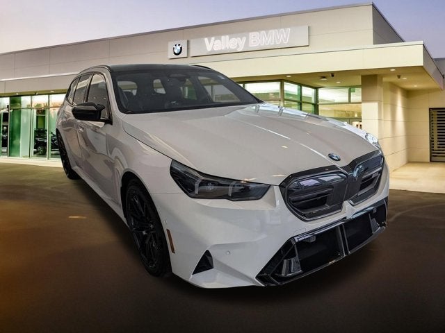 2027 BMW M5 Base in Alpine White — front three-quarter view